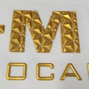 Bom preço. Impressora de rótulos de tinta em relevo de couro carimbo de silicone de PVC cola personalizada on-line