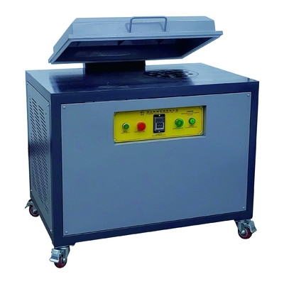 Revolutionário gabinete de vácuo de cabeça dupla para produção de etiquetas de silicone com máquina de distribuição de PVC de baixo ruído