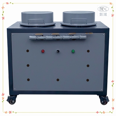 Produção de etiquetas de silicone de alta capacidade com gabinete de vácuo de cabeça dupla e máquina de distribuição de PVC