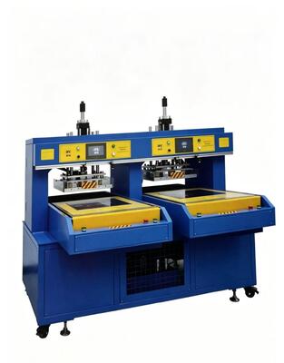 Bom preço. Máquina de gravação hidráulica de vestuário de cabeça dupla KY-0205 com controle preciso de temperatura, pressão ajustável e painel de controle digital on-line